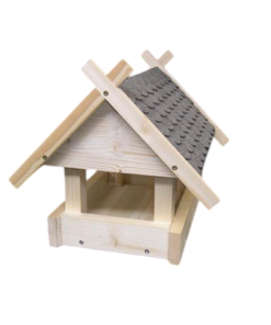 Vogelhaus Bausatz (klein) grau - 2-Photoroom